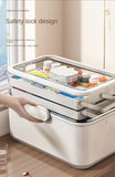 Household Medicine Box Large-capacity Medicine Multi-layer Sorting Storage Box Portable Storage Box for Groceries Aimak Store
