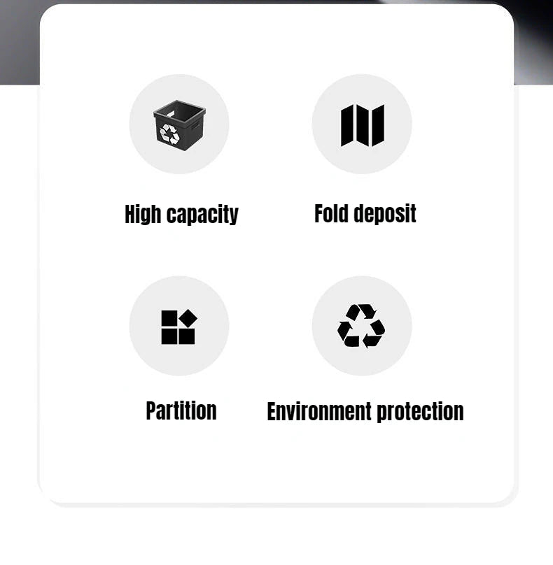 ATsafepro Car Trunk Box 35L Car Organizer Storage Box Folding Trunk Box Car Wash Tool Bag Portable Vechicle Interior Accessories Aimak Store