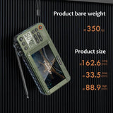 F50 Portable 4.3 inch LCD Screen Radio Multi-band HF AM Built-in Rechargeable Battery FM Bluetooth Radios Speakers Aimak Store