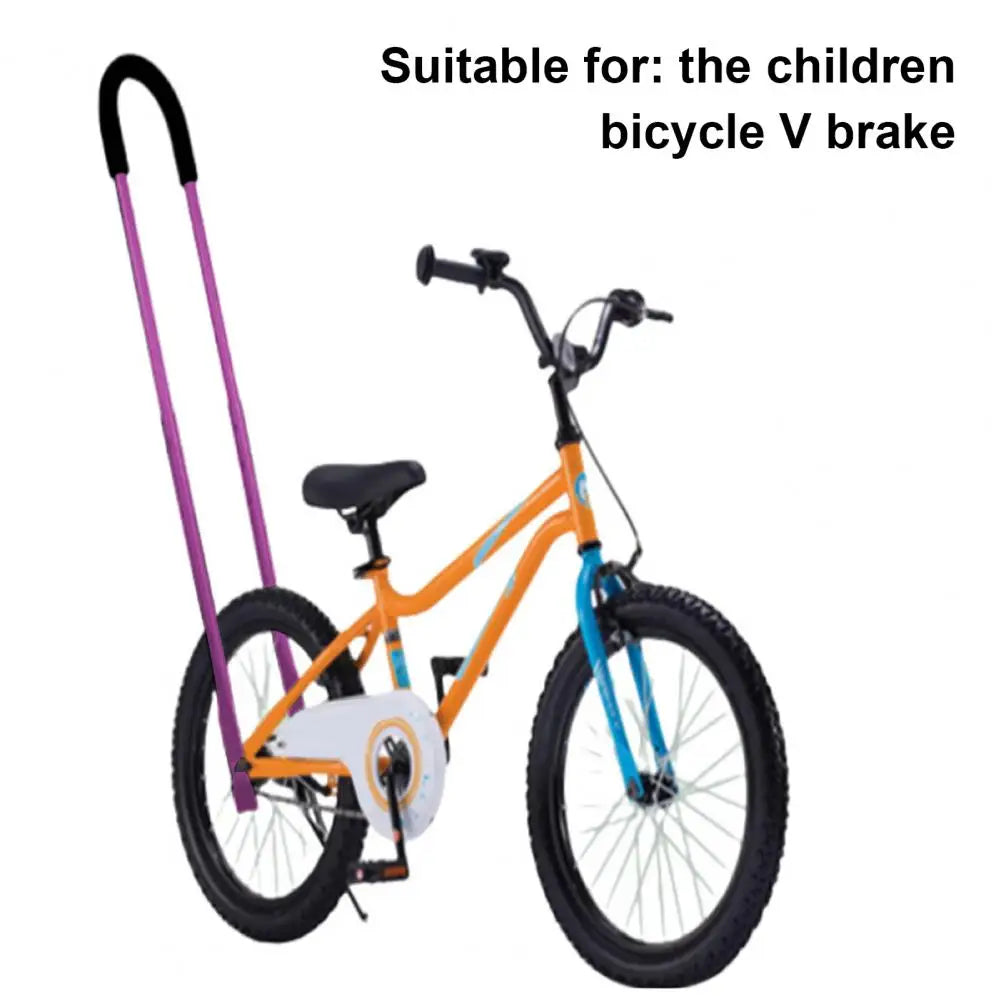 Children Bike Safety Trainer Handle Non-slip Sponge Wrapped Heavy Duty Kids Cycling Learning Bike Balance Push Bar Bike Accessor Aimak Store