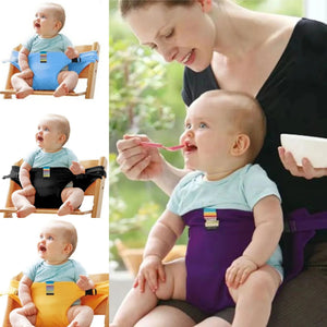 Folding Baby High Seat Strap Portable Kids Baby Chair Travel Washable Infant Feeding Dinning Cover Seat With Safety Belt Aimak Store