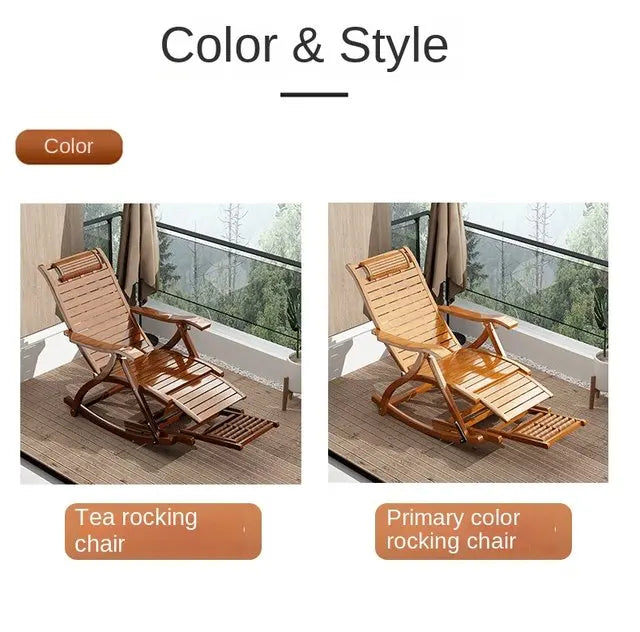 Folding Rocking Chair Lazy Lunch Break Balcony Lazy Leisure Nap Easy Chair For Home Use Sillon Plegable Katlanabilir Aimak Store