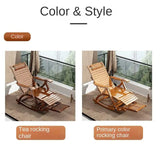 Folding Rocking Chair Lazy Lunch Break Balcony Lazy Leisure Nap Easy Chair For Home Use Sillon Plegable Katlanabilir Aimak Store