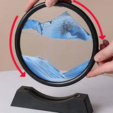 3D Moving Sand Art Nordic Creative Oranment Liquid Hourglass Flowing Sand Sandscape Round Quicksand Painting Home Decor Gifts Aimak Store