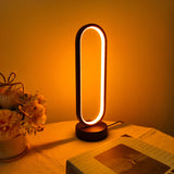 1PC Lamp bedroom Ring Lamp Living Room Three-color Dimming Bedside Lamp LED Night Light Aimak Store