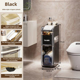 Bathroom crevice wardrobe storage cabinet, bathroom shelf, bathroom toilet storage cabinet, toilet side storage cabinet Aimak Store