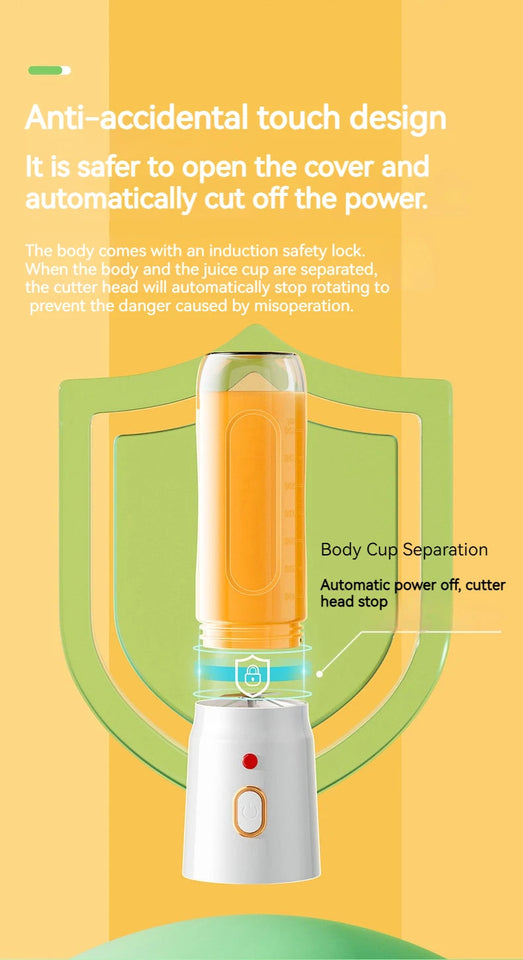 New Portable Automatic Juice Press Fruit Juice Blender USB Rechargeable Wireles Mini Juice Press Kitchen Tools Baby Food Blender Aimak Store