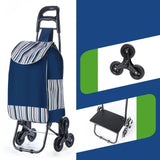 Light Grocery Shopping Trolley Household Climbing Stairs Folding Trailer Outdoor Travel Hand Pull Shopping Cart Aimak Store