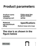 Portable and Foldable Shopping Cart,Home Multifunctional Grocery Cart, Outdoor Trolley Cart, Stall, Camping and Storage Box Aimak Store