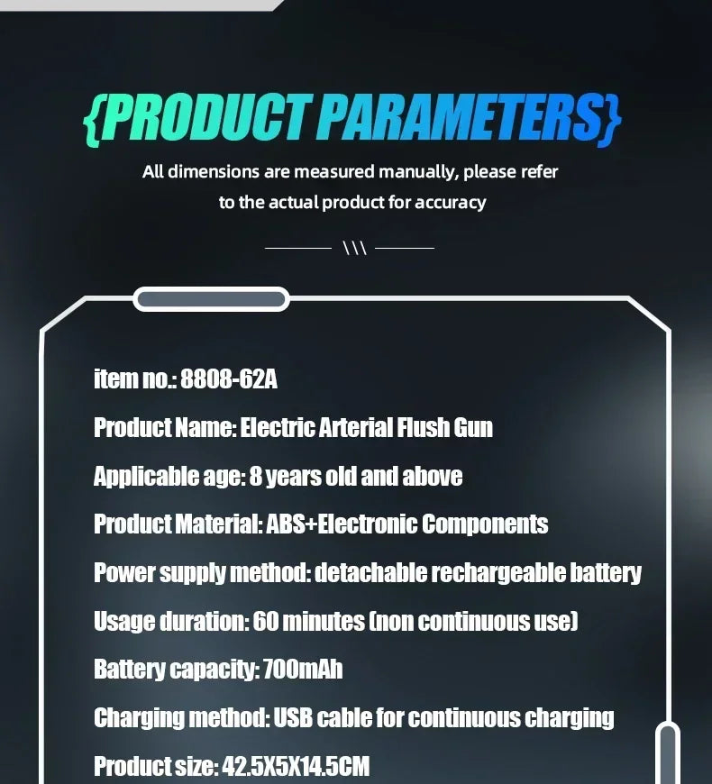 Summer Electric Water Guns Powerful Squirt Automatic Water Suction Water Blasters Outdoor Beach Toys for Boys Children Gift Aimak Store