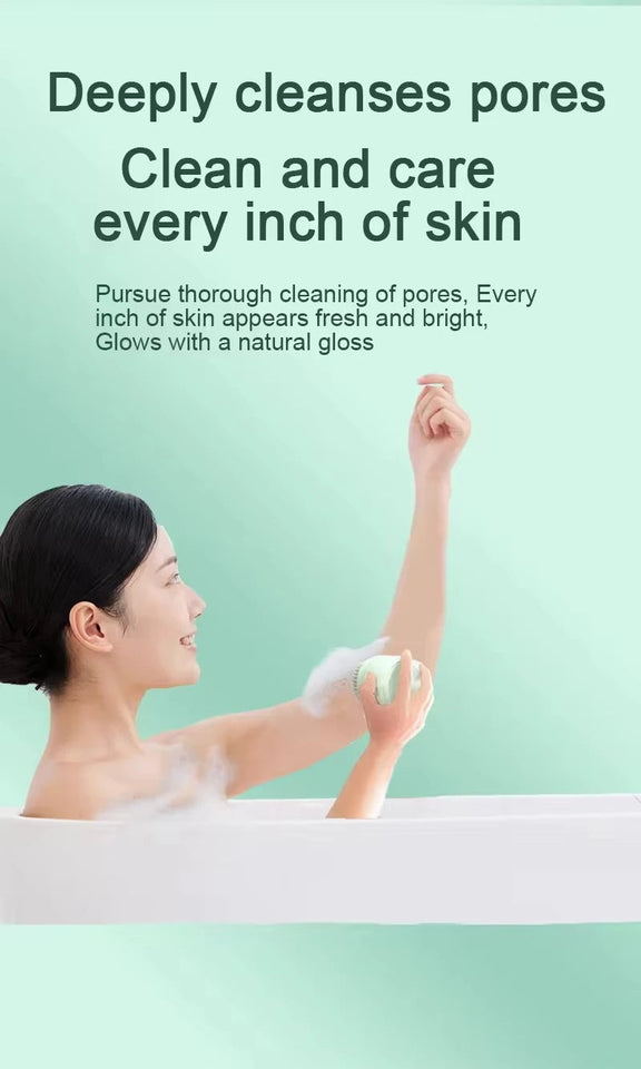 Electric Long Handle Sponge Exfoliating Body Brush For Men And Women Aimak Store