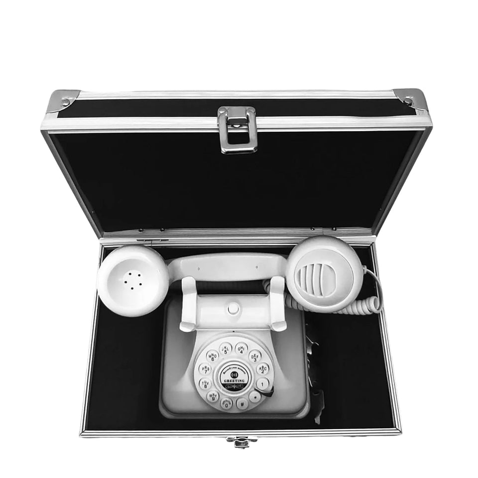 Wedding Audio Guest Book Phone Retro Rotary Style Antique Phone Audio Guestbook Phone Message Voice Recorder  For Wedding Party Aimak Store