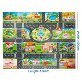 Children Playmat Activity Surface Waterproof Map Kids Animal Road Toy Baby Dinosaur Road Portable Carpet Farm Road Non-Toxic Mat Aimak Store