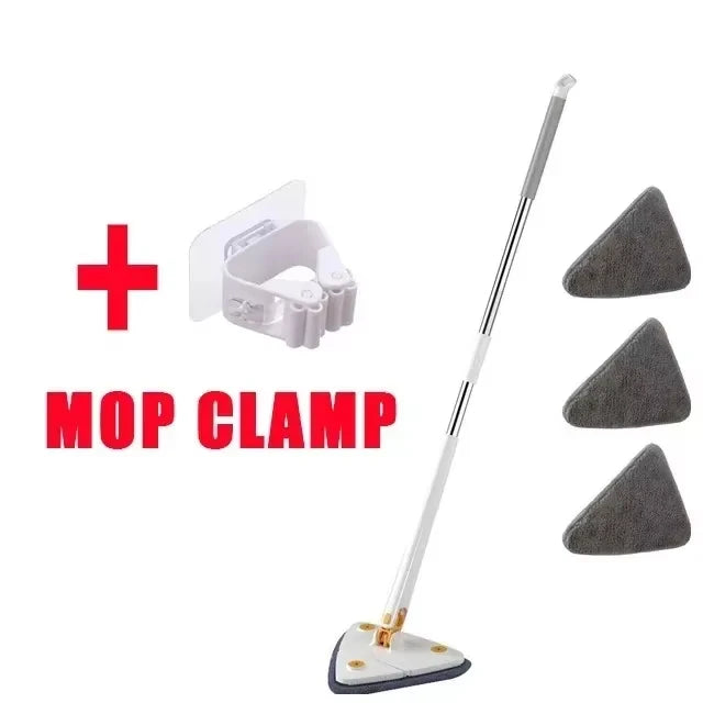 Triangle Mop 360 Rotatable Extendable Adjustable 110 Cm Cleaning Mop For Tub Tile Floor Wall Cleaning Mop Deep Cleaning Mop Aimak Store