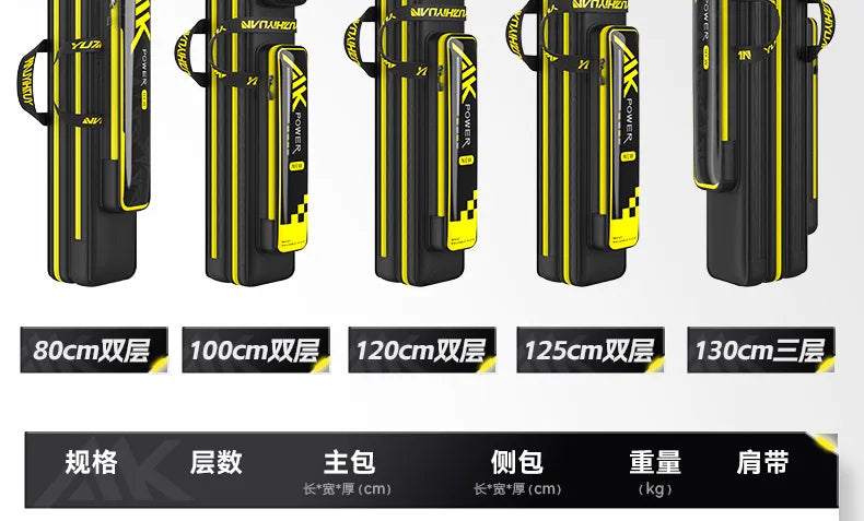 YUZHIYUAN 2025 New Fishing Rod Bag Lightweight Waterproof Wear-resistant Sea Rod Bag Special Fishing Big Belly Storage Bag Aimak Store