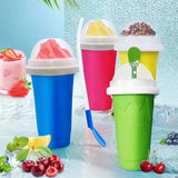 Smoothies Cup Ice Cream Maker Quick-Frozen Silicone Squeeze Cup DIY Milkshake Slush Cups Milkshake Bottle Smoothie Slush Makers Aimak Store