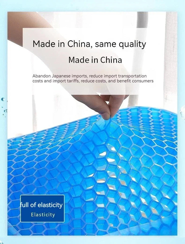Car Seat Cushion Breathable Cool Gel Cooling Pad Universal Car Honeycomb Butt Pad Car Home Office Chair Cushion Aimak Store