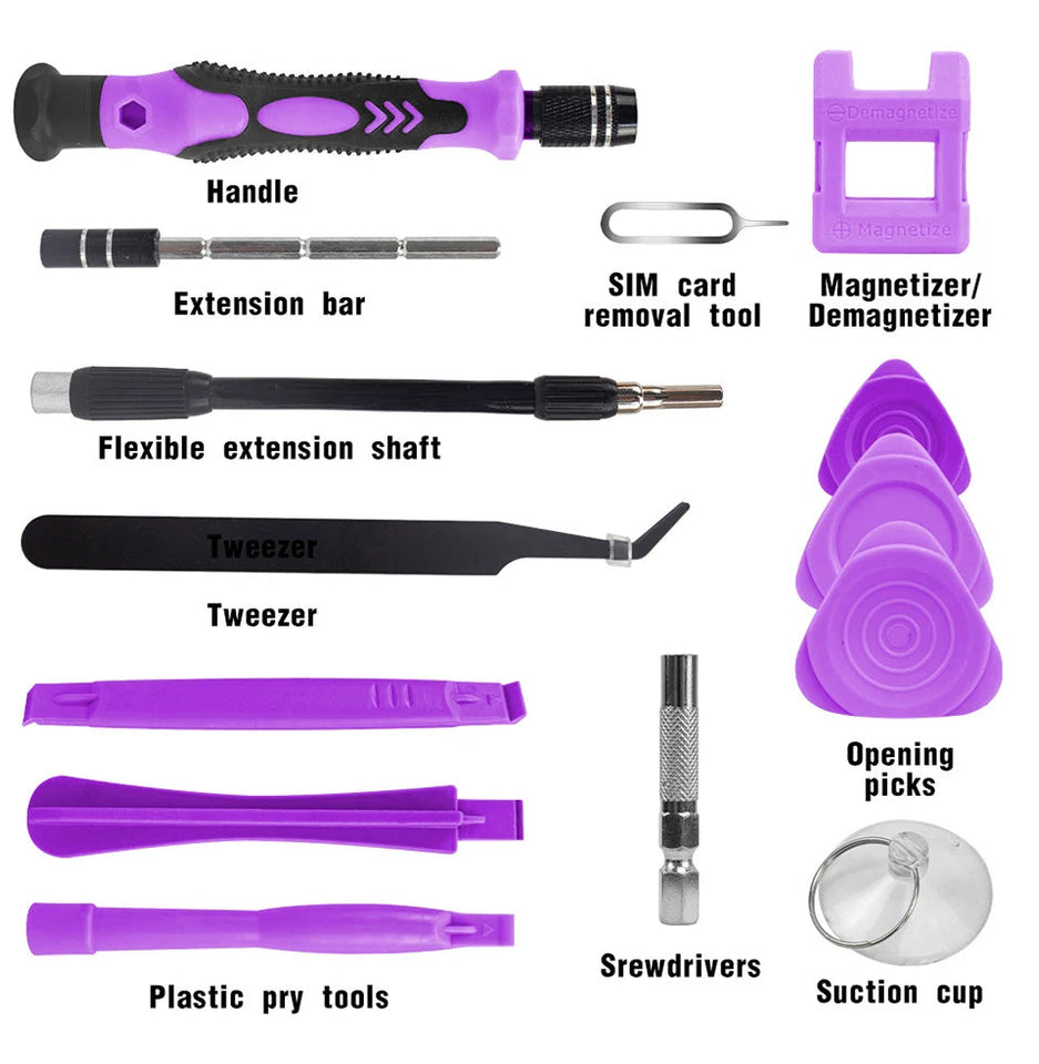 115 in 1 Precision Screwdriver Set Multifunctional Magnetic Repair Tools Kit for Computer Laptop Phone MacBook Household Repairs Aimak Store