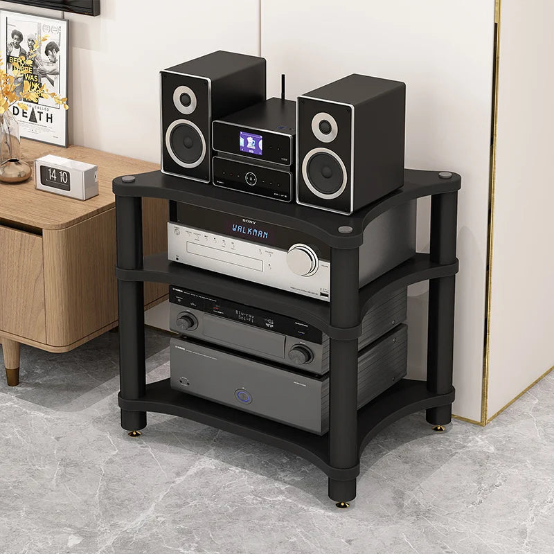 HiFi amplifier rack cabinet shock mount removable CD player video audio equipment metal tripod Desktop tripod stand speaker Aimak Store