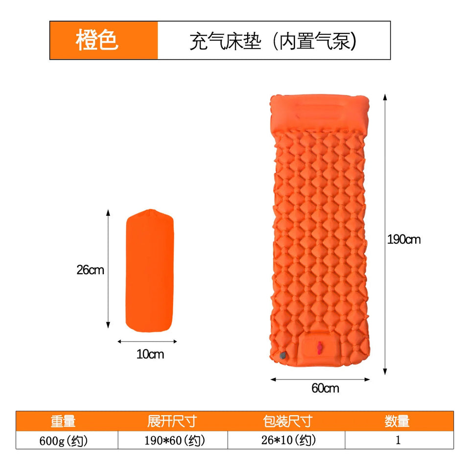 Picnic Mat Ultralight Self-inflating Air Mattress Thicken Sleeping Pad Splicing Inflatable Bed Beach Camping Tent Air Cushion Aimak Store