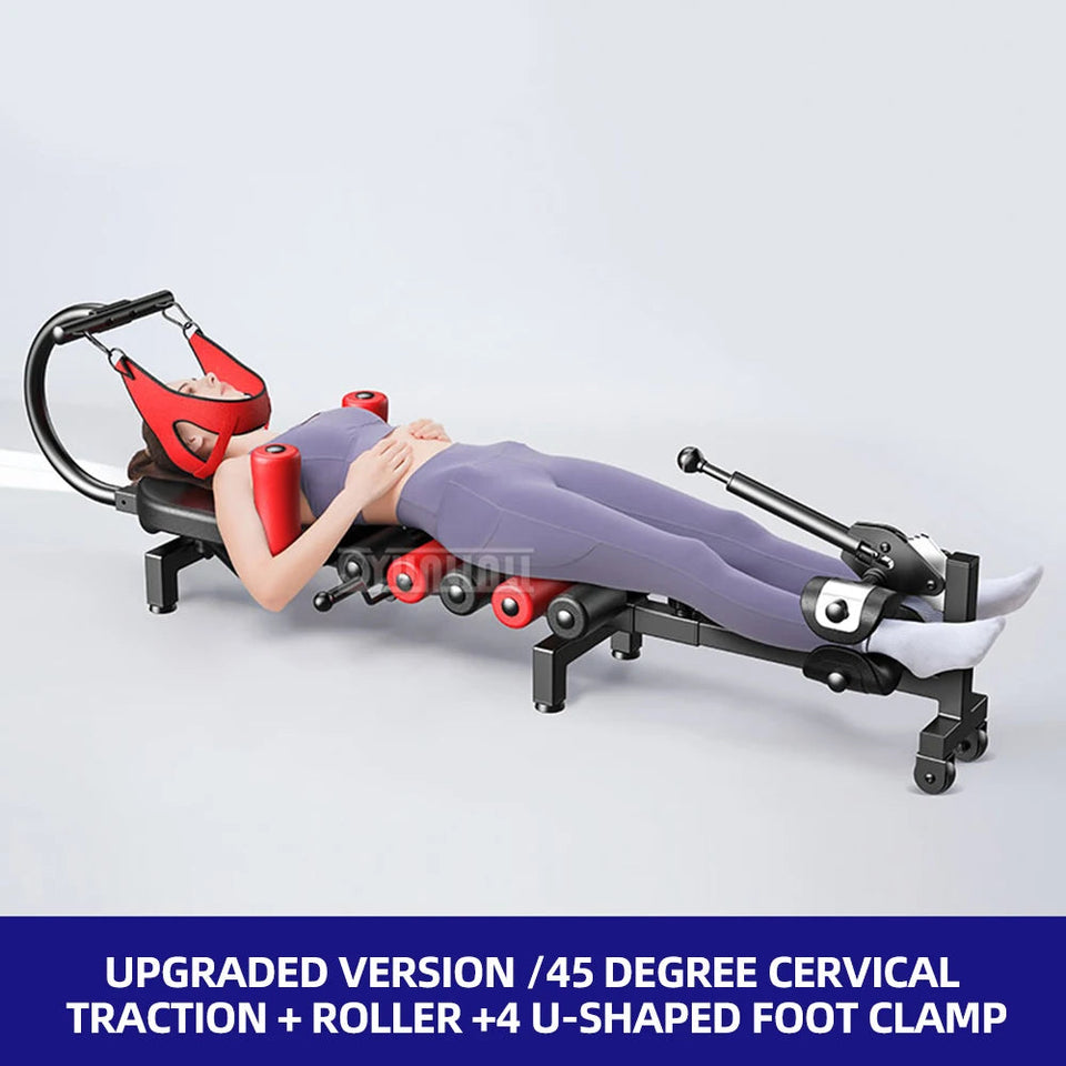 Lumbar Spine Stretcher Spinal Traction Home Height Increasing Fitness Spinal Traction Device Inverted And Soothing Bed Aimak Store