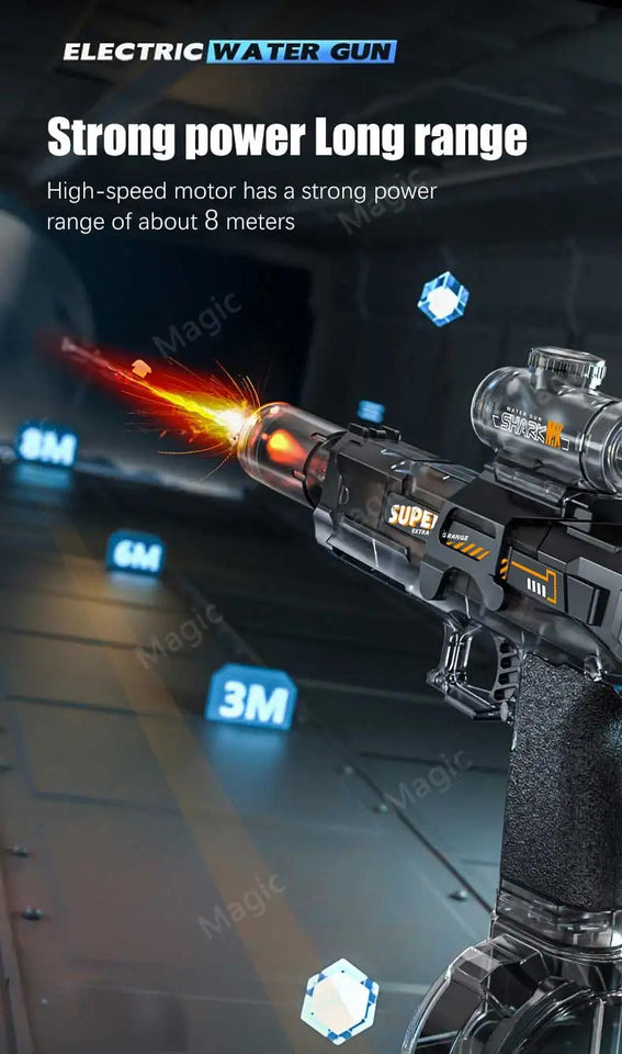 Electric Water Guns For Adults Powerful Squirt Automatic Water Suction Water Blasters Summer Outdoor Beach Toy For boys Kid Gift Aimak Store