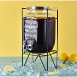 4L Large Drink Dispenser Sealed Drink Lemonade Dispenser Jar With Faucet Cocktail Wine Drinker Parties Juice Can Container Aimak Store