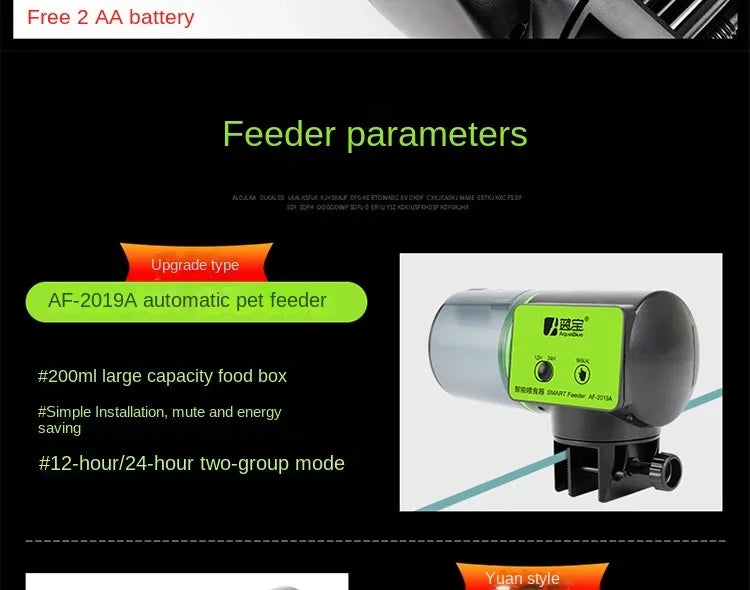 Cool Automatic Fish Feeder Digital Fish Tank Aquarium Electrical Plastic Timer Feeder Food Feeding Dispenser Tool Fish Feeder Aimak Store