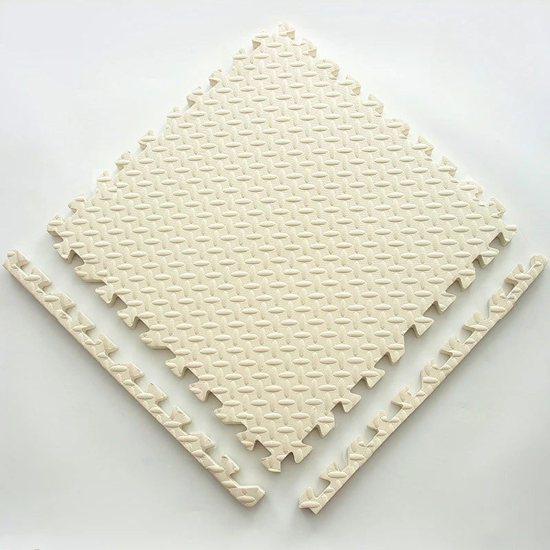 12pcs Foam Baby Play Mat Puzzle Mat Kids Interlocking Exercise Tiles Rugs Floor Tiles Toy Carpet Soft Carpet 30*30*1cm Aimak Store