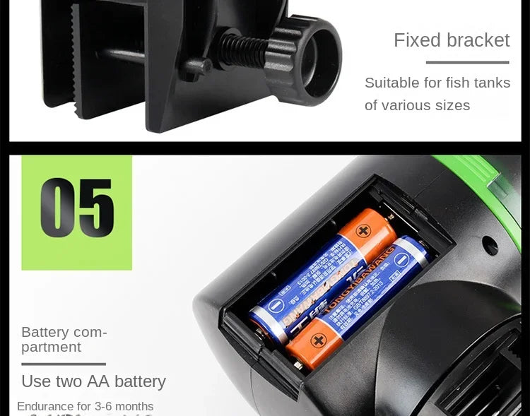 Cool Automatic Fish Feeder Digital Fish Tank Aquarium Electrical Plastic Timer Feeder Food Feeding Dispenser Tool Fish Feeder Aimak Store