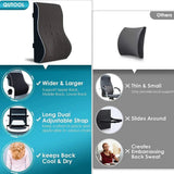 Lumbar Support Pillow Memory Foam Car Seat Waist Cushion Relieve Back Pain Soft and Comfortable For Office Home Car Aimak Store