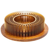 Gold Hollow Aluminum Alloy Teapot Warmer Coffee Pots Candle Base Heater Stove Household Glass Teapot Tea Stove Milk Warmer Stand Aimak Store