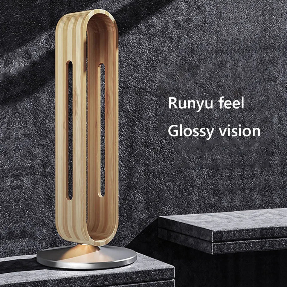 Bamboo Wood Aluminum Headphone Stand Earphone Display Rack Hanger Bracket Gamer Headsets Storage Shelf Gaming Accessories Aimak Store