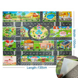 Children Playmat Activity Surface Waterproof Map Kids Animal Road Toy Baby Dinosaur Road Portable Carpet Farm Road Non-Toxic Mat Aimak Store