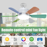 40W Socket Fan Light bombilla con ventilador de techo Smart Remote Control Ceiling Led Bulb E27 Lamp For Bedroom Living Room Aimak Store