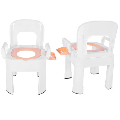 Commode Chair Commode Shower Chair Detachable Folding Non Slip Strong Load Bearing Toilet Safety Chair for Bathroom Squat Toilet