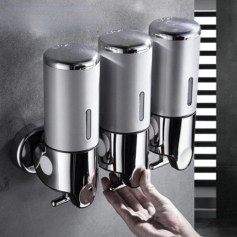 1-3pcs Wall Mounted Square Manual Liquid Soap Dispensers Shampoo Container Soap And Gel Dispenser Bathroom Accessories 500ML Aimak Store