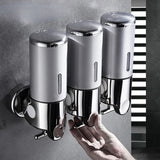 1-3pcs Wall Mounted Square Manual Liquid Soap Dispensers Shampoo Container Soap And Gel Dispenser Bathroom Accessories 500ML Aimak Store