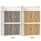 3-Layer Makeup Storage Organizer Makeup Organizer Box Bathroom Beauty Standing Organizer for Bathroom Countertop Vanity Aimak Store