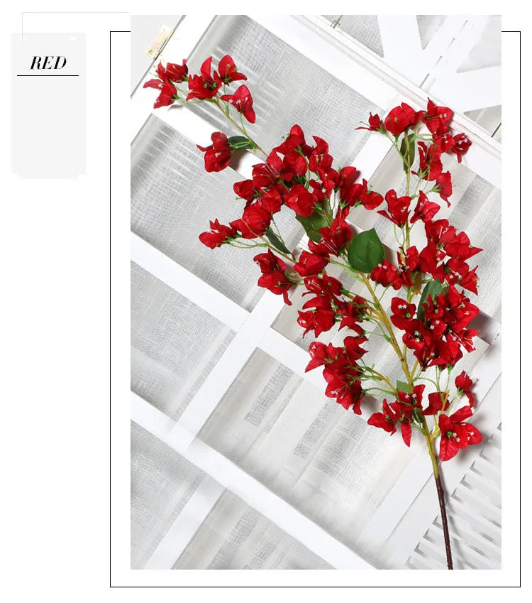 Bougainvillea Artificial Flower Silk Fake Flower Wedding Home Decor Garden Engineering Landscaping Plants Garland Flower Wall Aimak Store