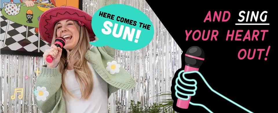 Lucky Egg Official Grab The Mic Family Karaoke Board Game 2-10 Players Game For Hilarious Game Nights Birthday Party Kids Gift Aimak Store