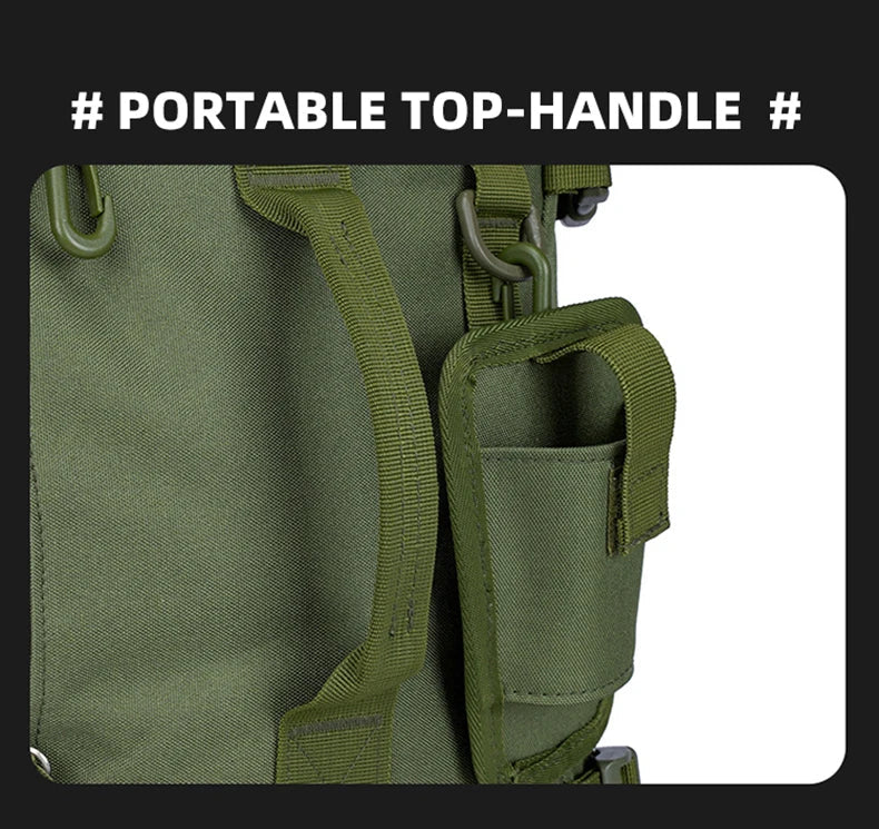 Tactical Fishing Backpack Tackle Bag with Rod Holders Fish Equipment Storage Molle Camping Hiking Outdoor Multifunctional Bag Aimak Store