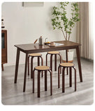 Bamboo Dining Stools Resin Rattan Woven Makeup Chair Stacking Storage Kitchen Seat Stable And Load-bearing Restaurant Furniture Aimak Store