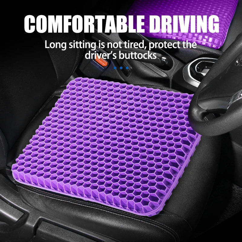 Gel Seat Cushion Summer Breathable Honeycomb Design For Pressure Relief Back Tailbone Pain - Home Office Wheelchair Chair Cars Aimak Store