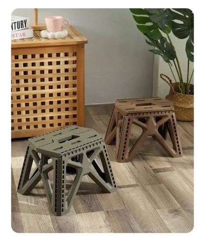 Outdoor Small Stool Portable Folding Stool High Load Bearing Durable Small Chair Fishing Stool Beach Stool Camping Stool