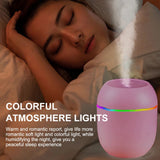 USB Portable Air Humidifier 250ML Essential Oil Diffuser 2 Modes Auto Off with LED Light for Home Car Mist Maker Face Steamer Aimak Store