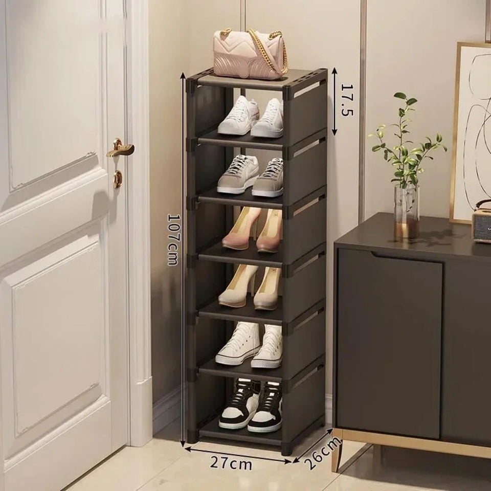 Multiple Layers Shoe Organizer Shoe Rack Organizer Space Saving Rack For Wall Corner Stackable Shelf  Adjustable Saving Cabinet Aimak Store
