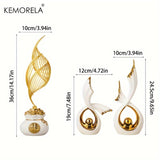 KEMORELA 1/2PCS Home Decoration Luxury Statues Simple Style Holiday Decorations TV Cabinet Wine Cabinet Office Desk Accessories Aimak Store
