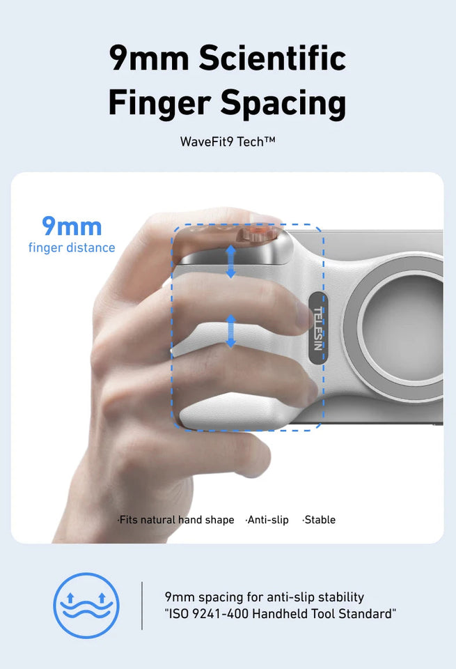 TELESIN Magnetic Phone Camera Shoot Hand Grip Phone Holder Shooting Aid Remote Control Handle for Iphone HUAWEI SAMSUNG Phone Aimak Store