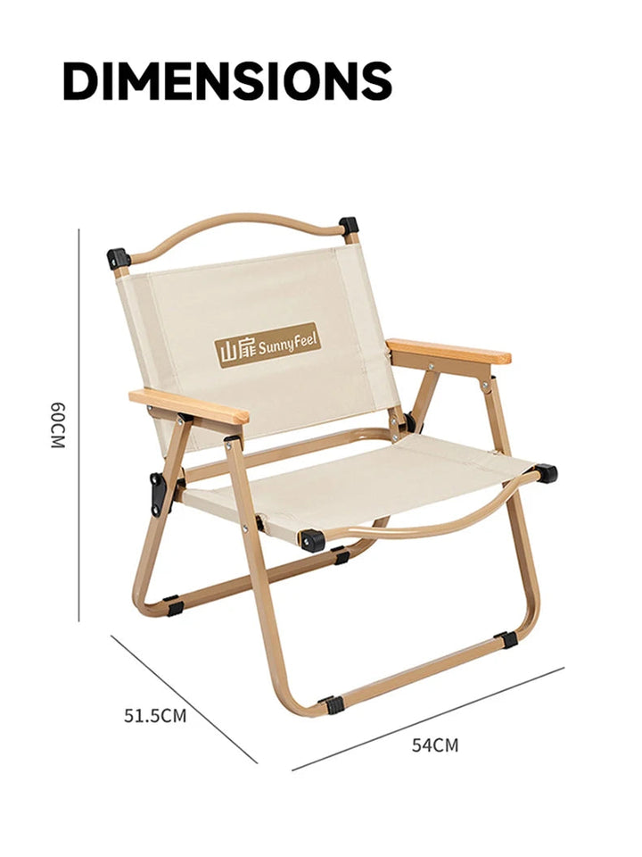 SUNNYFEEL Camping Kermit Chair Durable 200KG Load Bearing Portable Outdoor Folding Chair with 54cm Wide Seat for Hiking Fishing Aimak Store